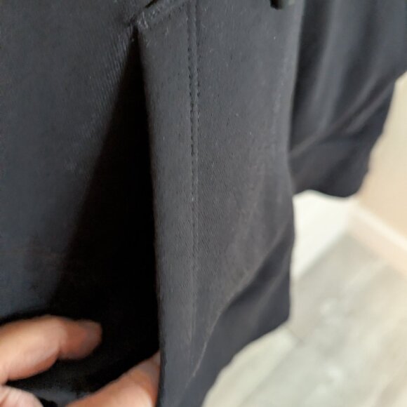 Black Cropped Zip Hoodie Oversized Dolman Sleeve Athleisure XL NWOT JoyLab - Picture 5 of 14